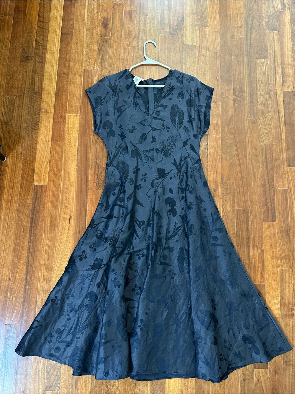 Lafayette 148 New York Black Floral Jacquard Maxi Dress